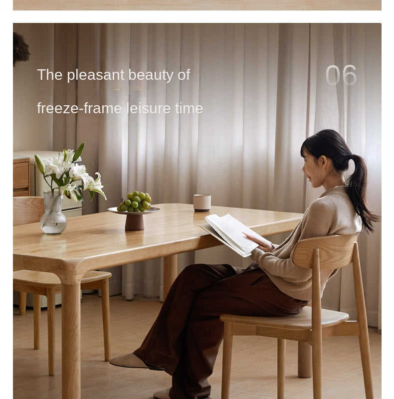 Ash Solid Wood Japanese Modern Dining Table