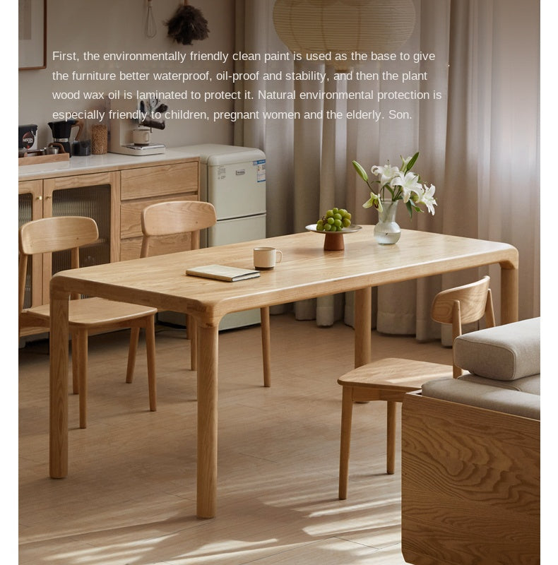 Ash Solid Wood Japanese Modern Dining Table