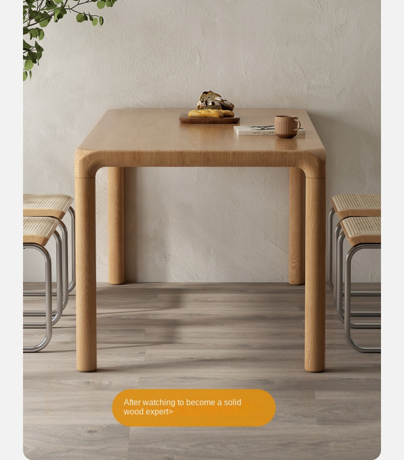 Ash Solid Wood Japanese Modern Dining Table