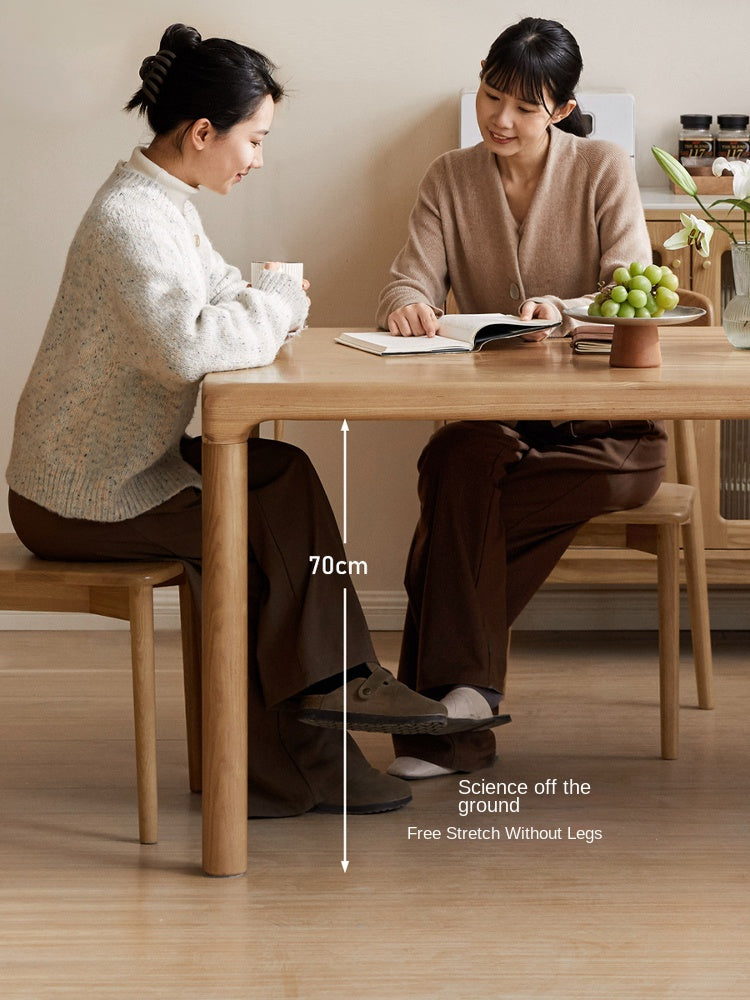 Ash Solid Wood Japanese Modern Dining Table