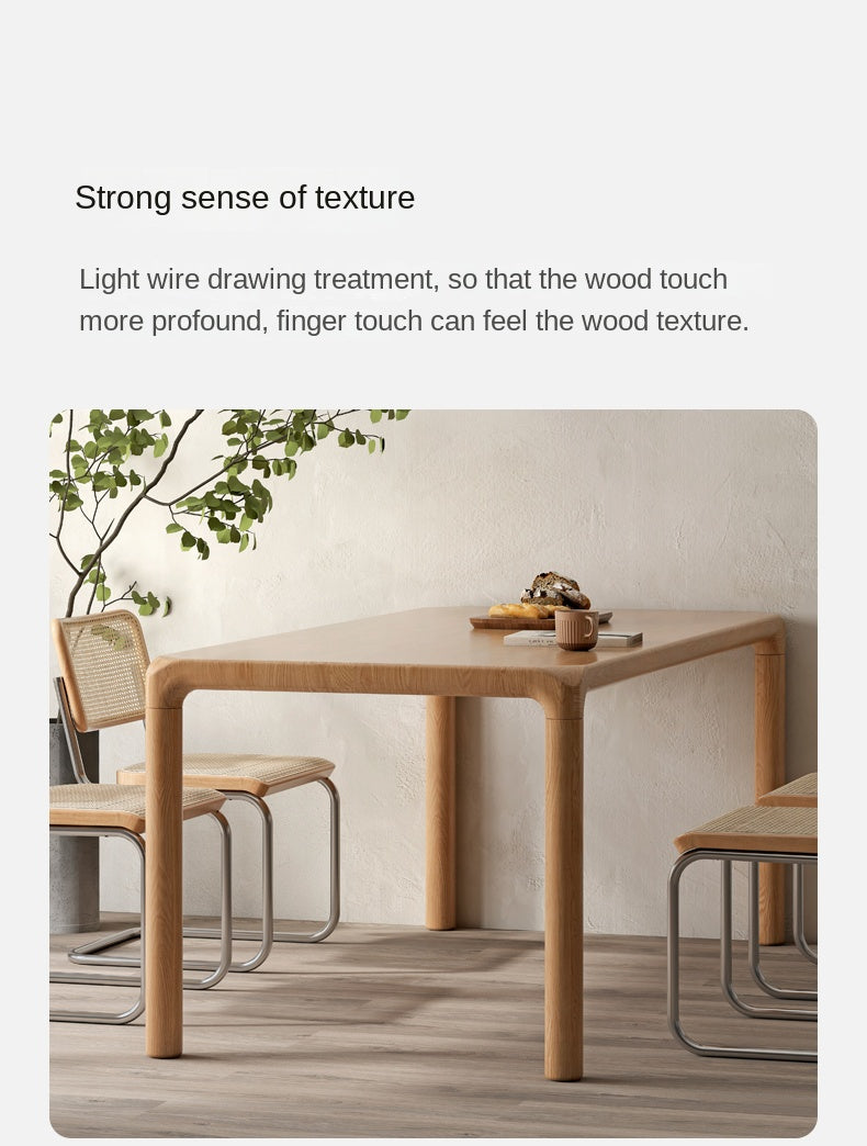 Ash Solid Wood Japanese Modern Dining Table