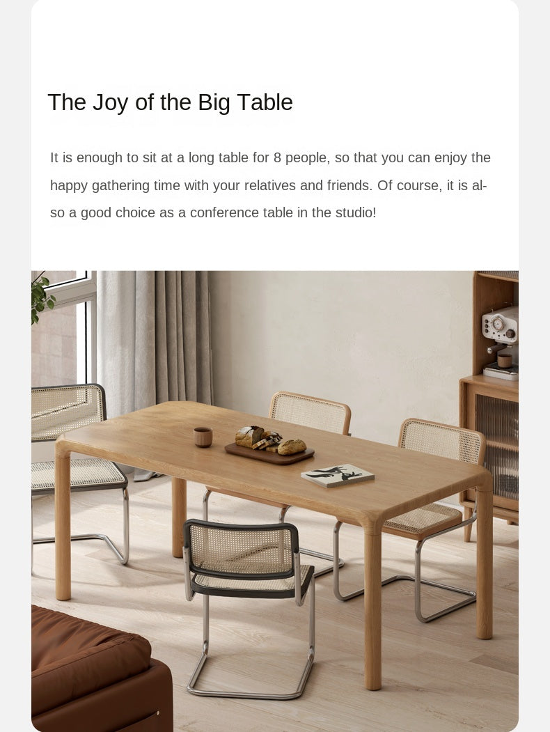 Ash Solid Wood Japanese Modern Dining Table