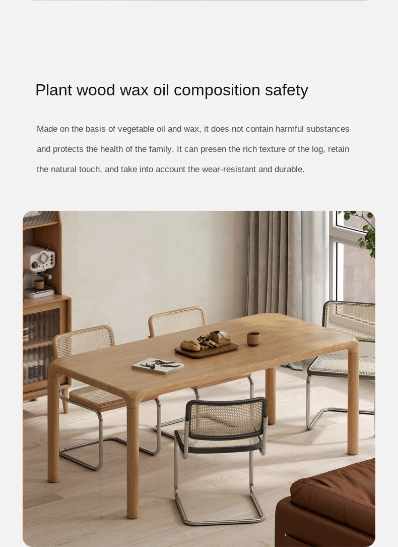 Ash Solid Wood Japanese Modern Dining Table
