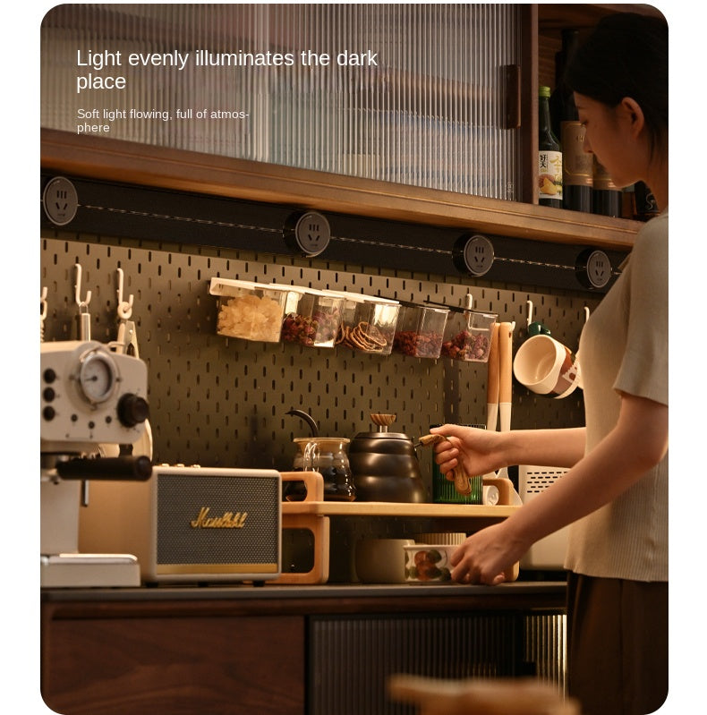 Black Walnut Solid Wood, Sandalwood Rock Sideboard Buffet Cabinet