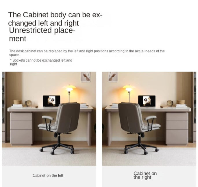 Poplar Solid Wood Slate Desk Large Table With Drawers