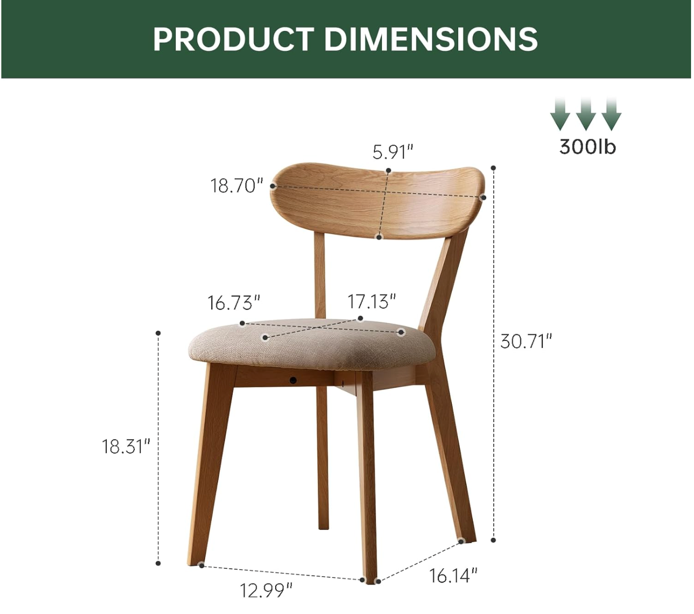 Oak Solid Wood Retractable Tabletop Dining Table