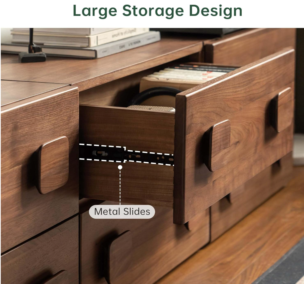 Ash, Rubberwood, Oak Solid Wood Floor-Standing Module Combination TV Stand