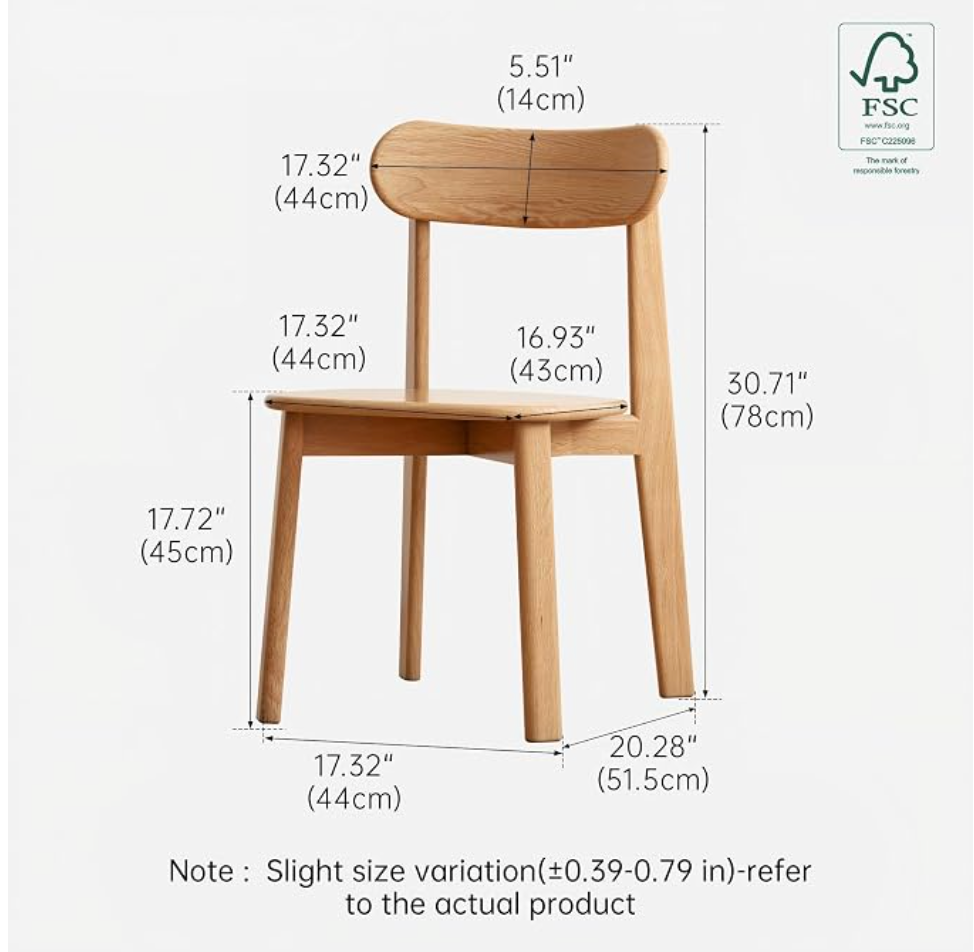 Oak Solid Wood Retractable Tabletop Dining Table