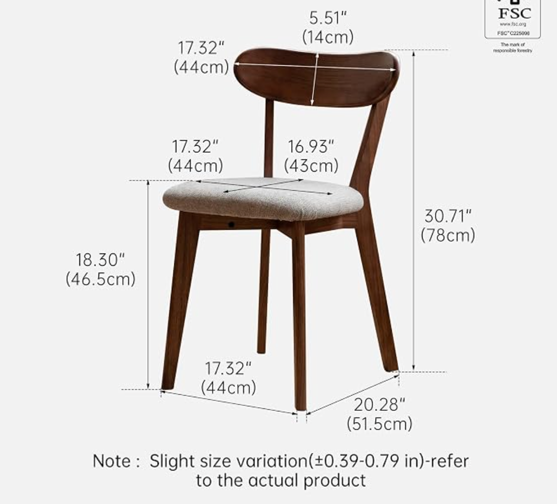 Ash Solid Wood Round Dining Table with Arched Hollow Pedestal Base