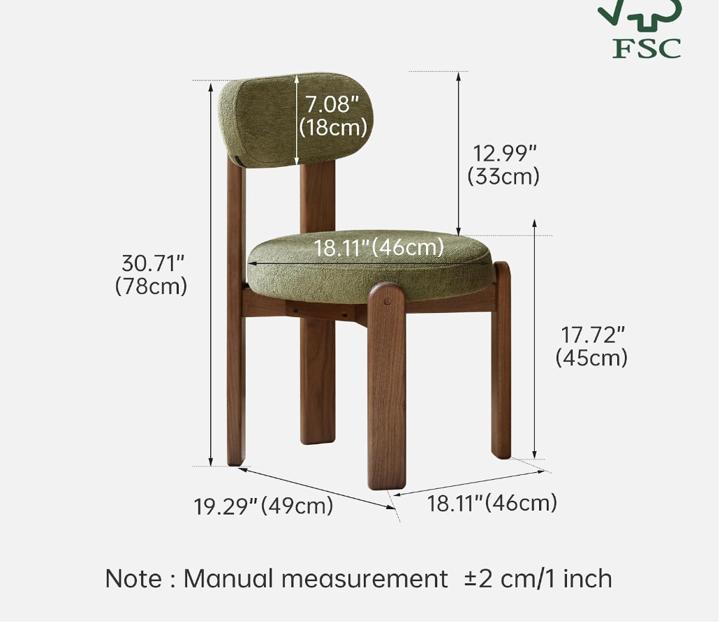 welcome Black Walnut, Oak Solid Wood Round Dining Table with X-Shape Crossed Legs