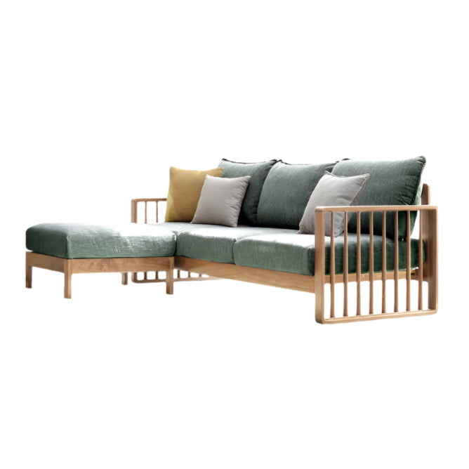 Ash Solid Wood Corner Modern Simple Sofa.