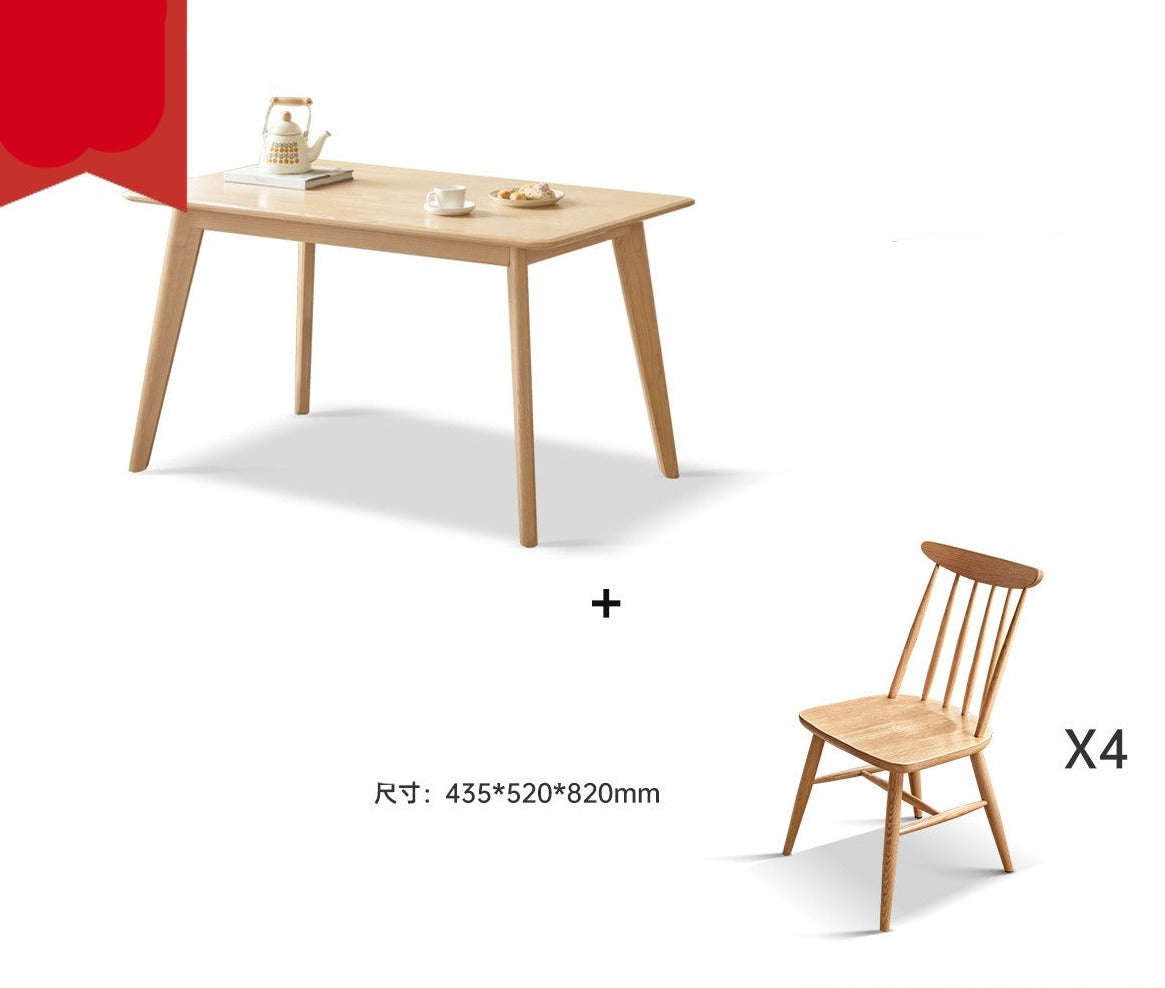Oak, Ash Solid wood dining table "