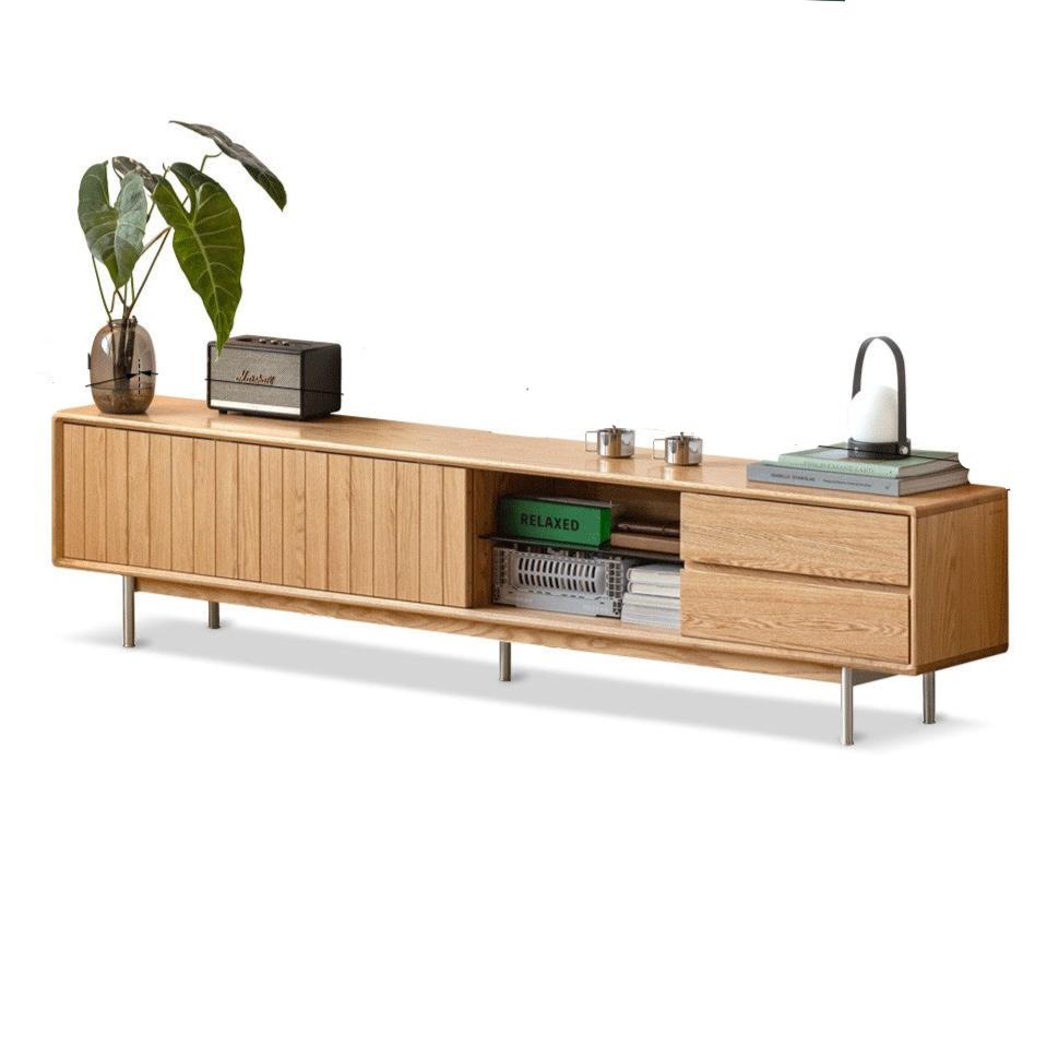 Oak Solid Wood Modern TV Сabinet.