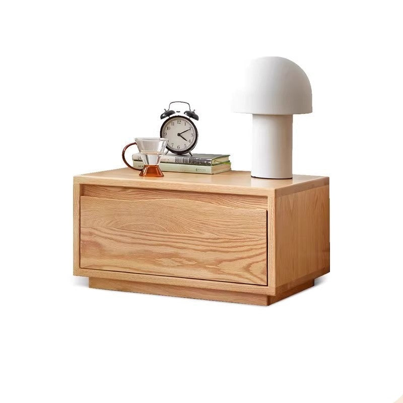 Oak Solid Wood Floor Standing Nightstand<