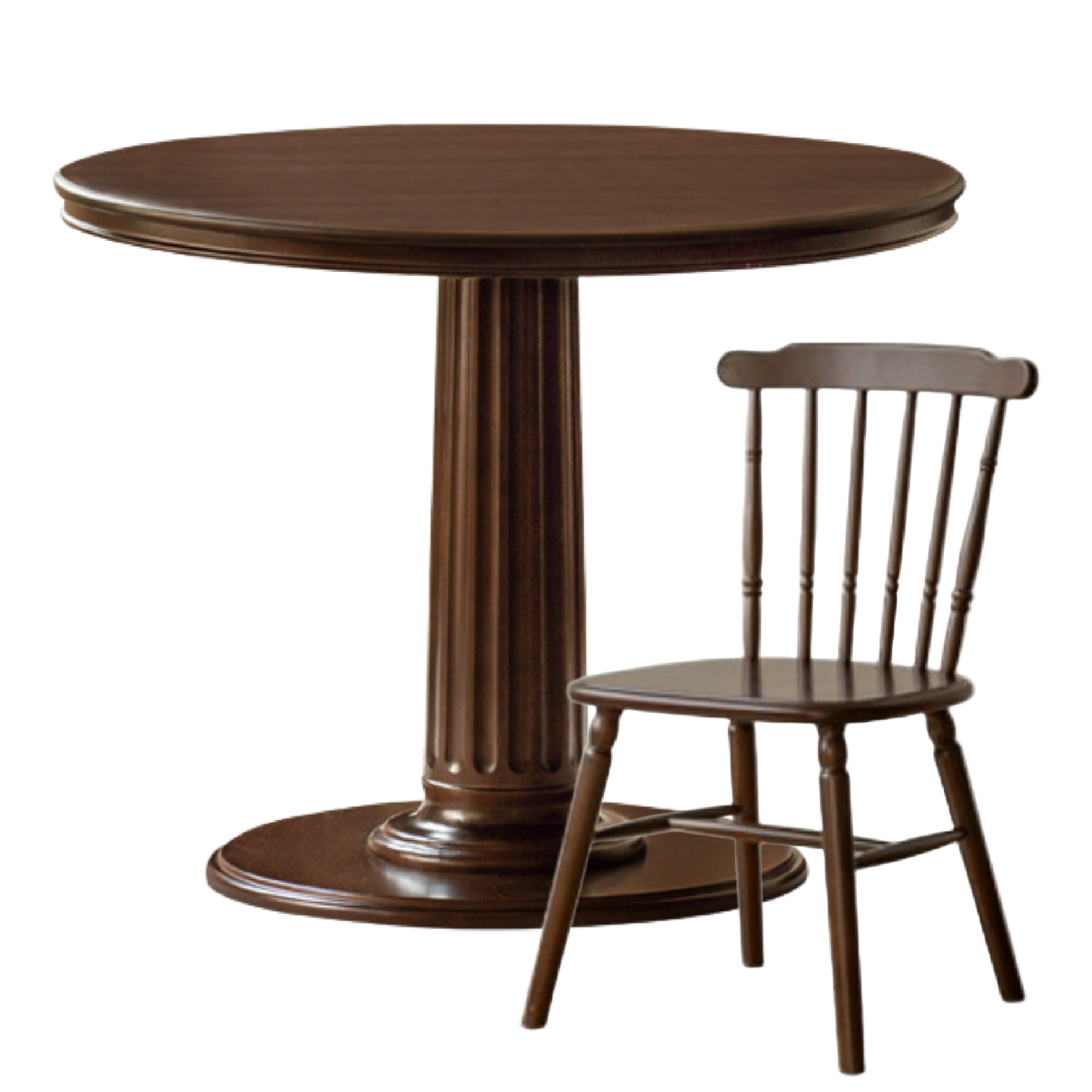 Poplar Solid Wood Dining Table American Retro