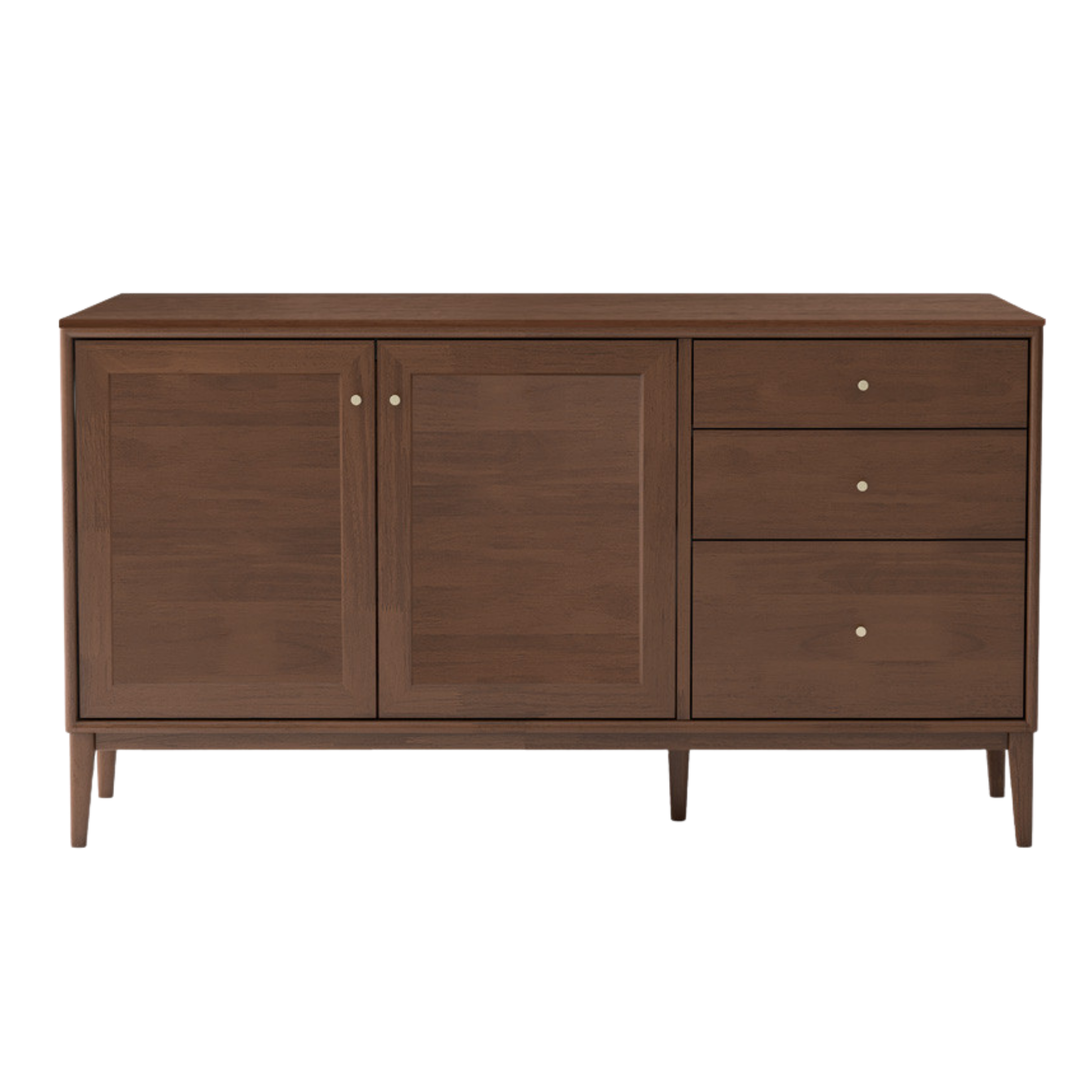 Oak Solid Wood, Solid Rubberwood Modern Dining Sideboard