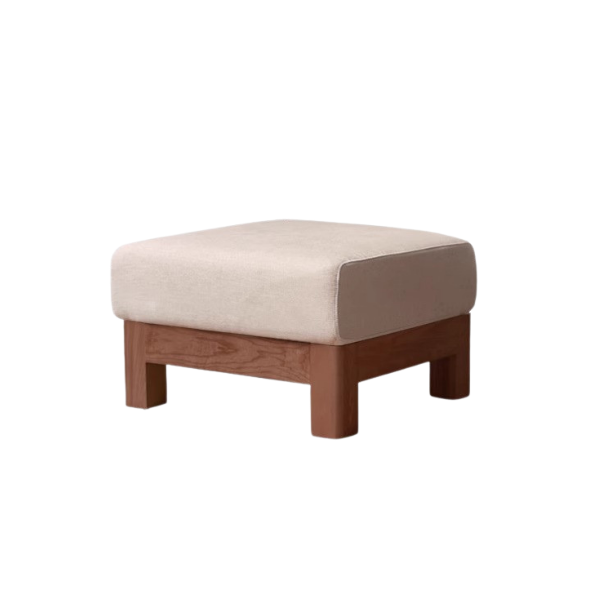 Oak, Ash, Poplar, Black Walnut Solid Wood Footstool Small Fabric Stool For Home