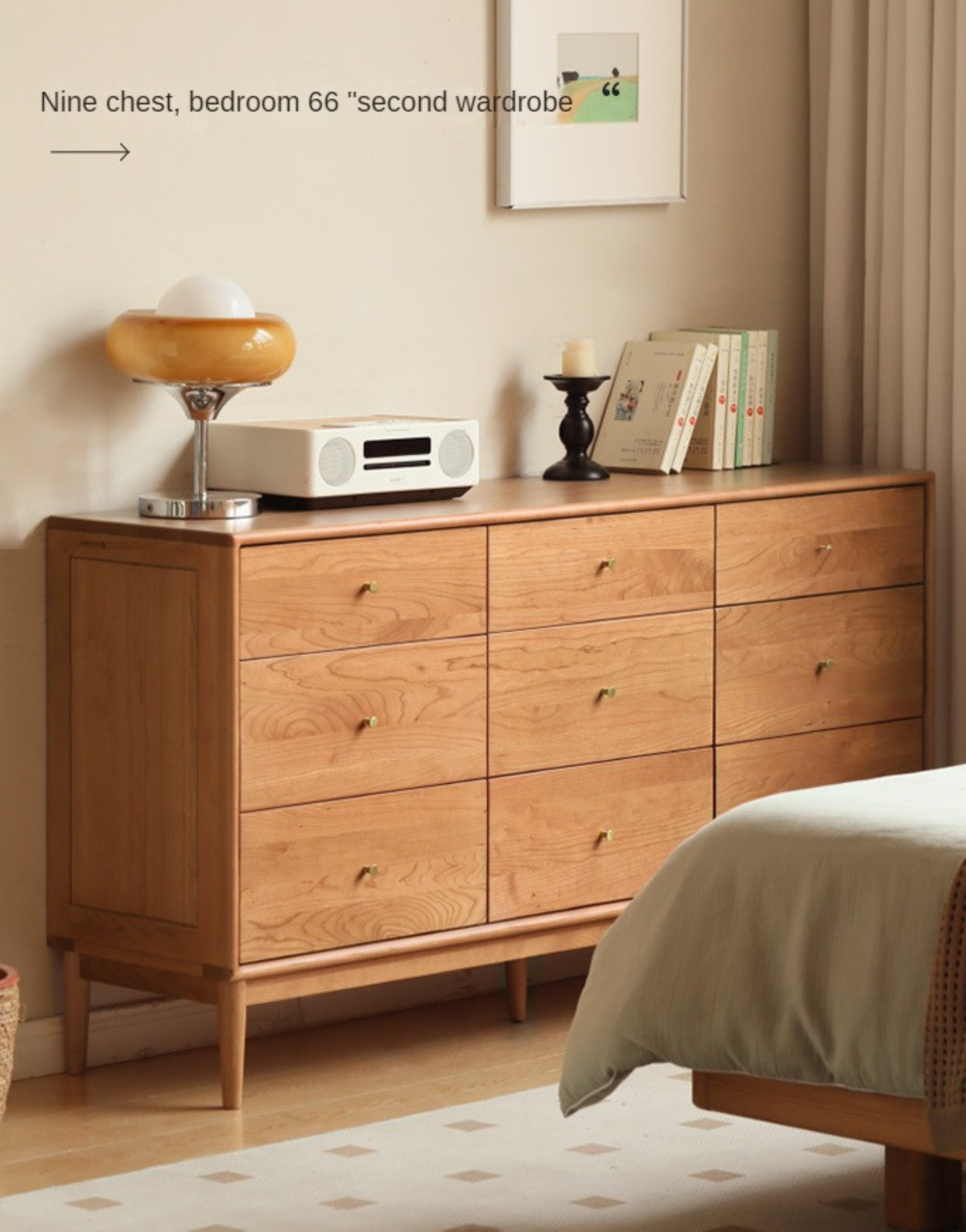 Cherry Solid Wood Chest of Drawers