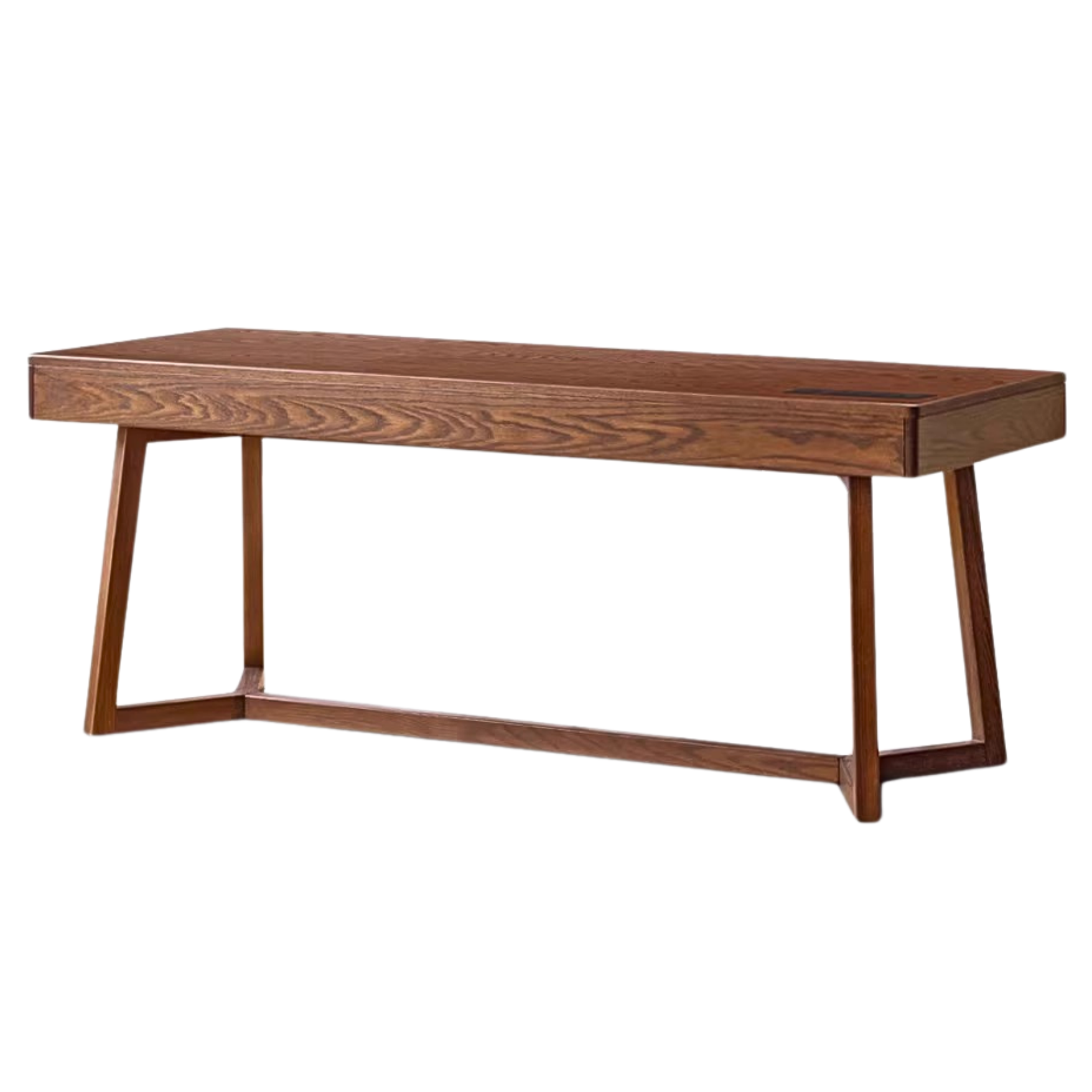 Black Walnut, Oak Solid Wood Italian Light Luxury Office Desk