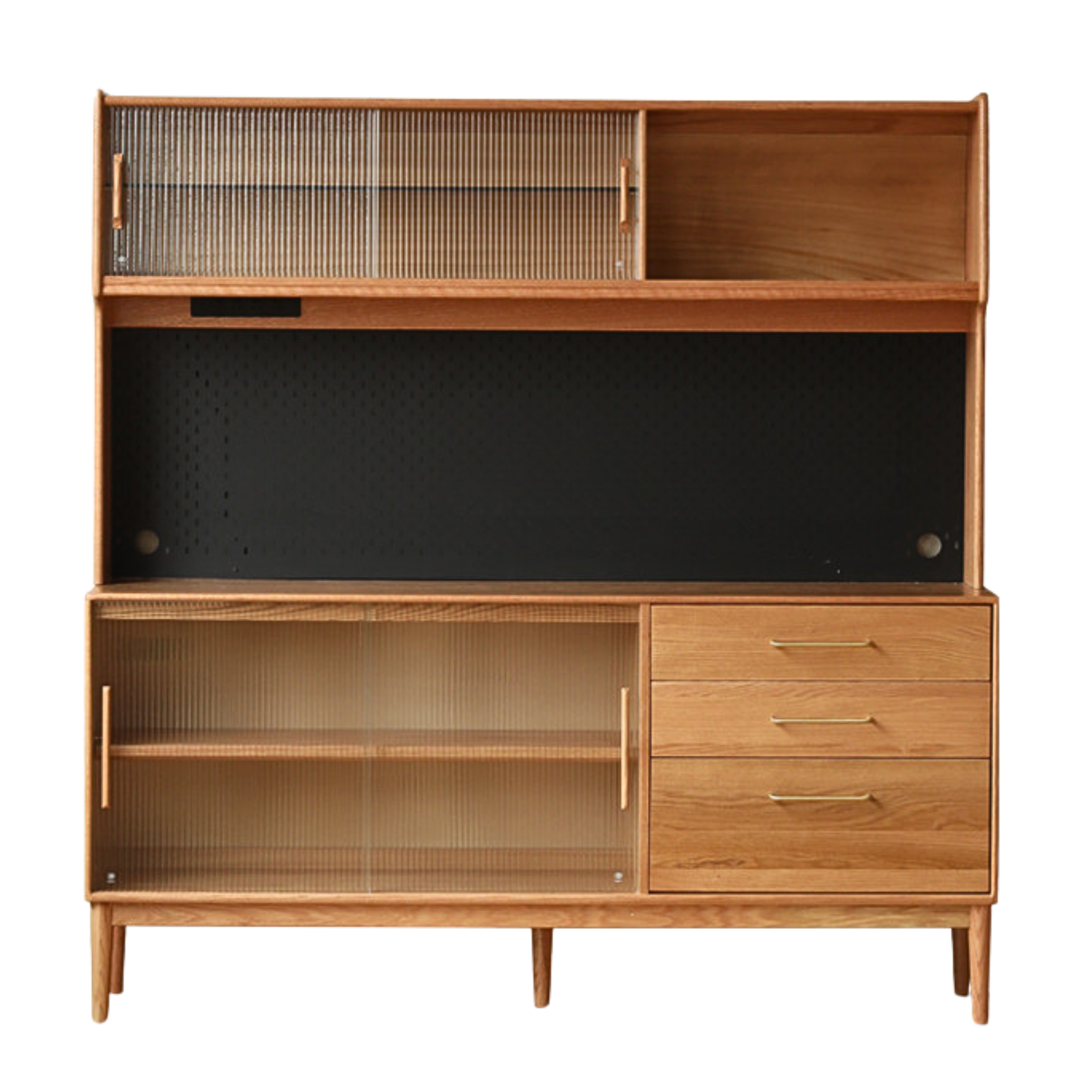Oak Solid Wood Modern Multifunctional Sideboard