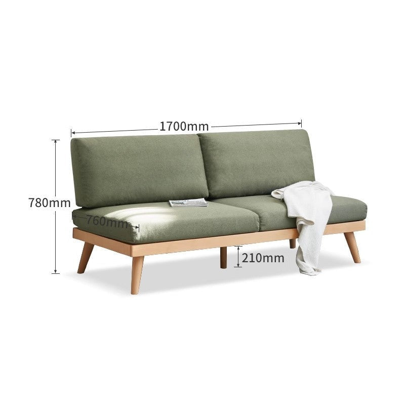 Beech Solid Wood Soft-covered Sofa.