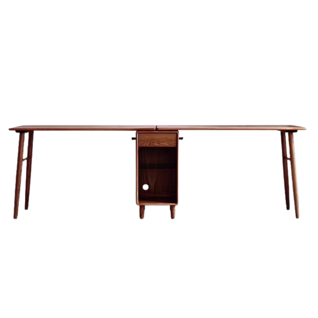 Oak, Solid Rubberwood Double Office Desk