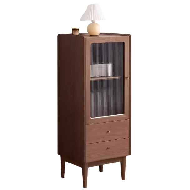 Ash Solid Wood Narrow Side Cabinet.