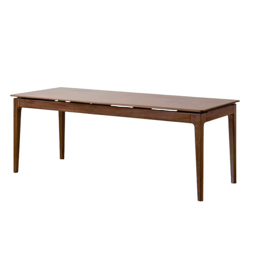 Black Walnut Solid Wood Rectangular Long Dining Table