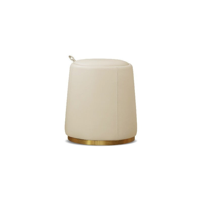 Light luxury organic leather makeup stool "