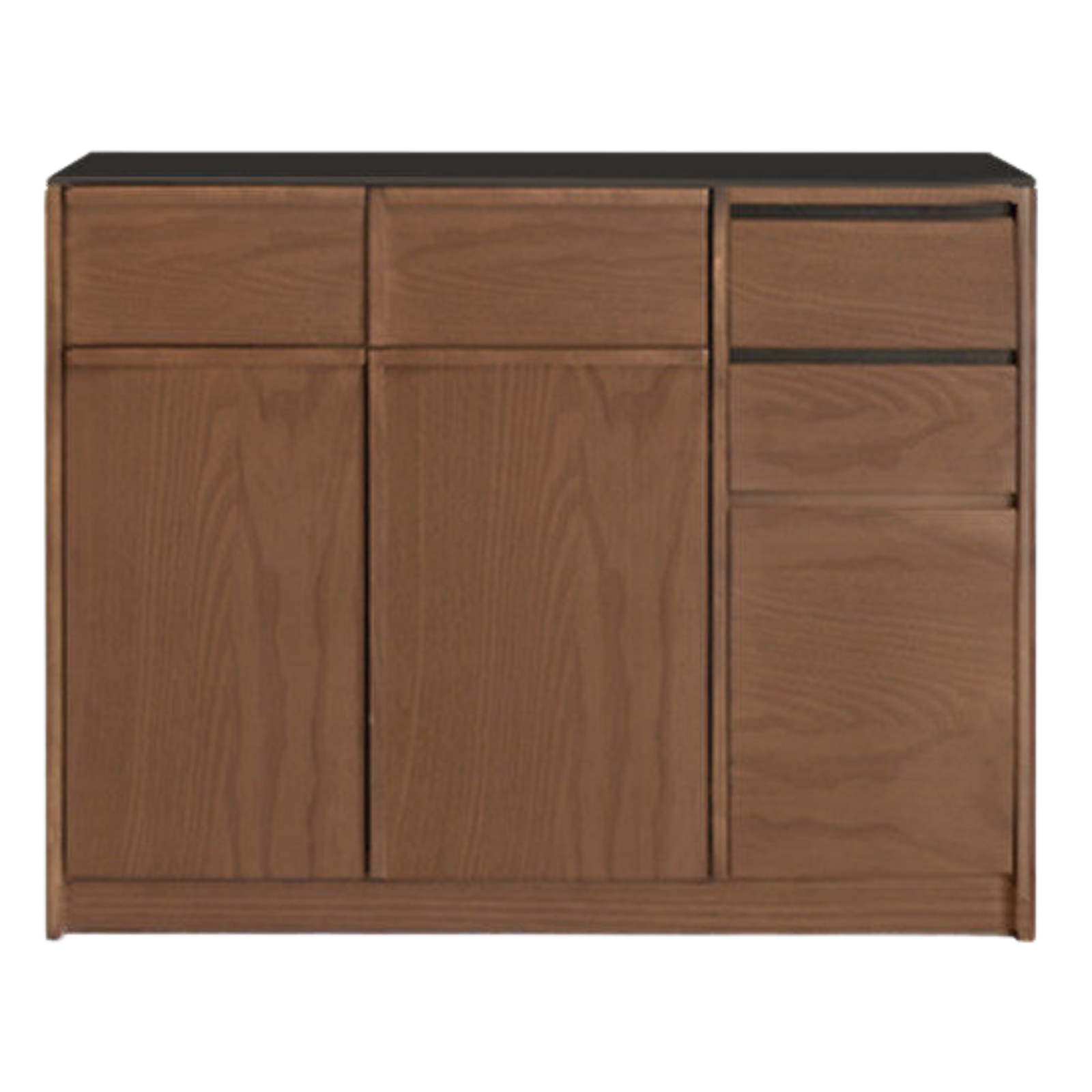 Black Walnut, Sandalwood, Ash Solid Wood Dining Cabinet Antique Style Rock Board