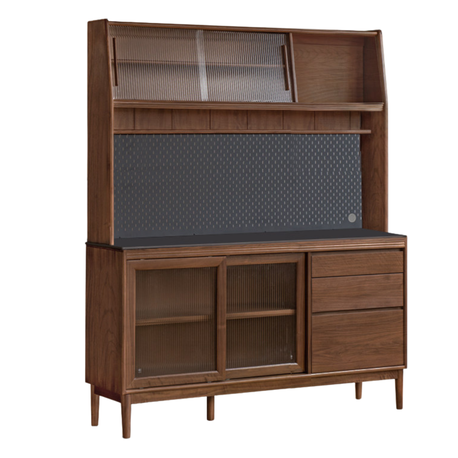 Black Walnut, Oak, Sandalwood, Ash, White Ash Solid Wood Rock Board Sideboard