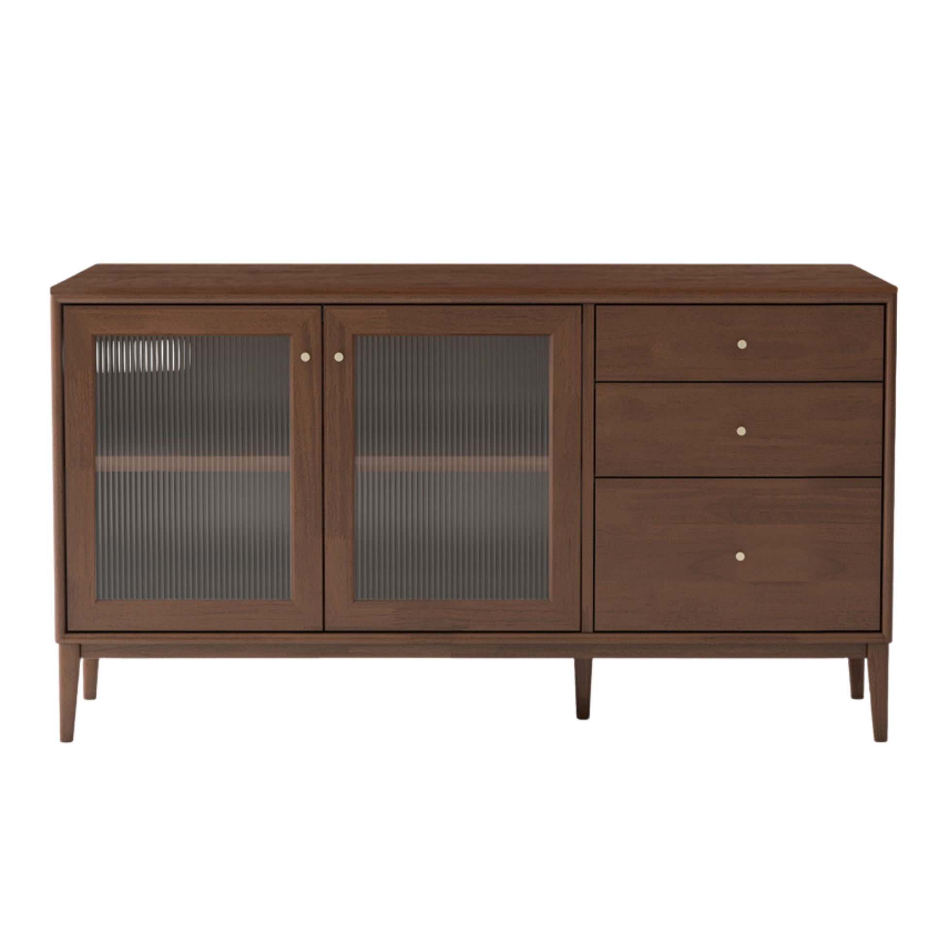 Oak Solid Wood, Solid Rubberwood Modern Dining Sideboard