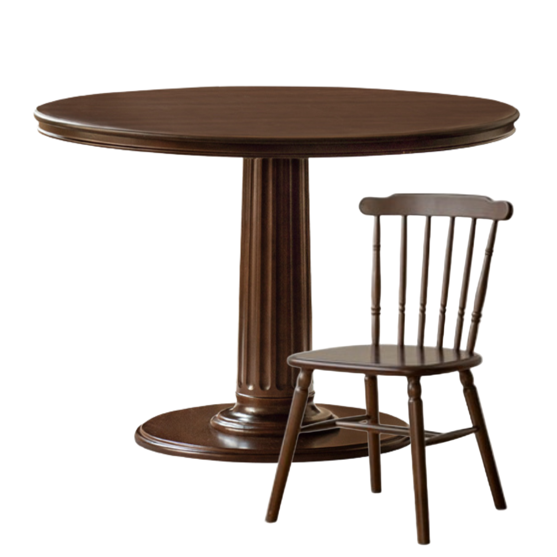 Poplar Solid Wood Dining Table American Retro