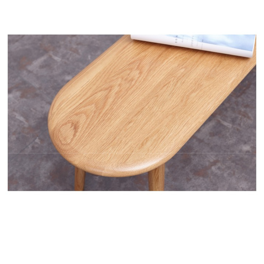 Oak Solid Wood Simple Bench