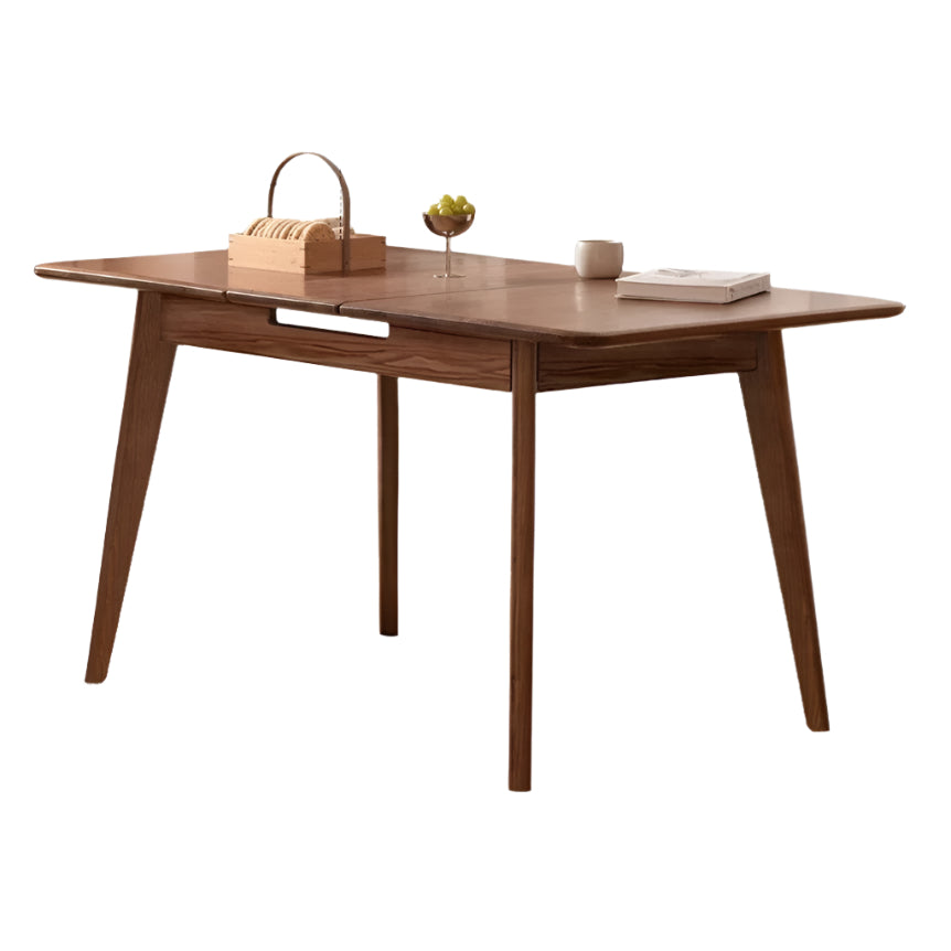 Oak, Ash Solid Wood Nordic Wall-Mounted Retractable Long Dining Table