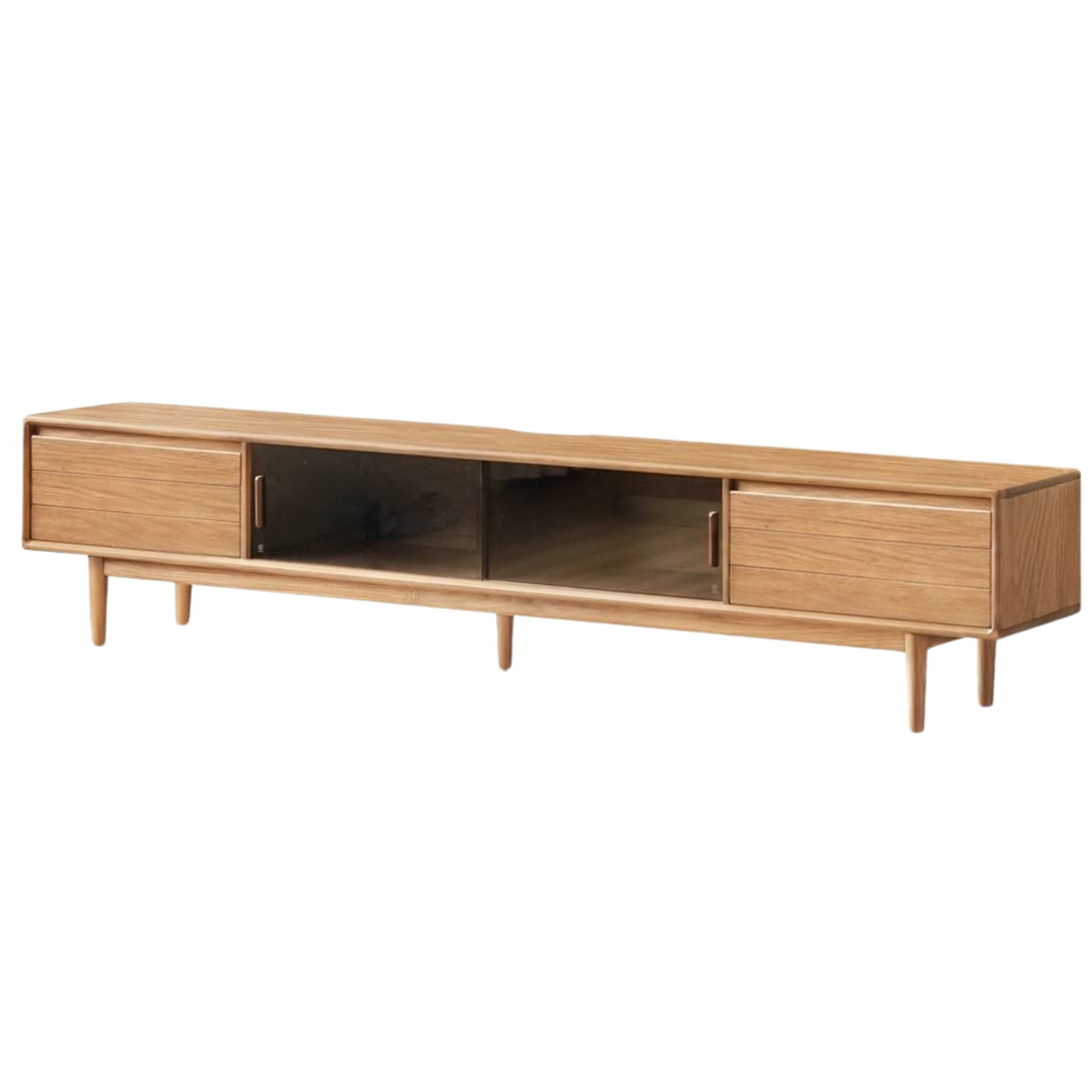 Oak Solid Wood Modern TV Cabinet