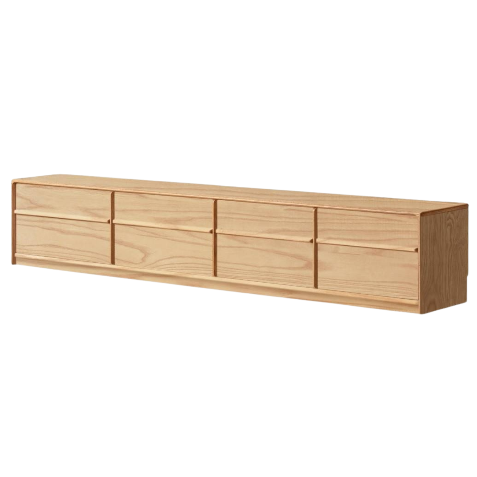 Ash Solid Wood Wabi-Sabi Style TV Cabinet