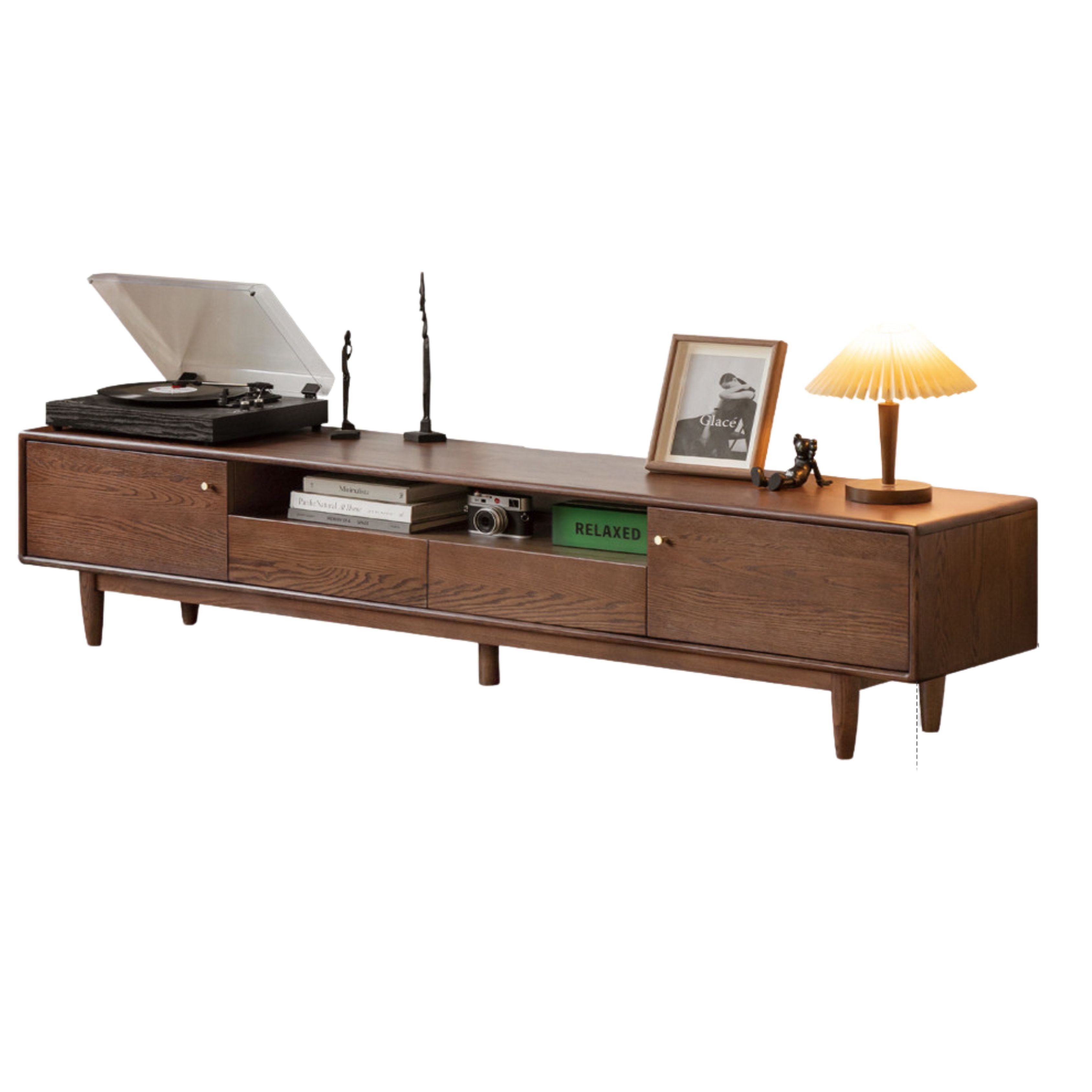 Oak Solid Wood Nordic Modern TV Stand