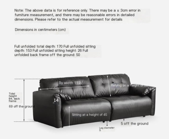 Ecological cloud leather Sofa Bed