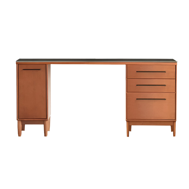 Poplar Solid Wood Medieval Style Rock Plate Sideboard