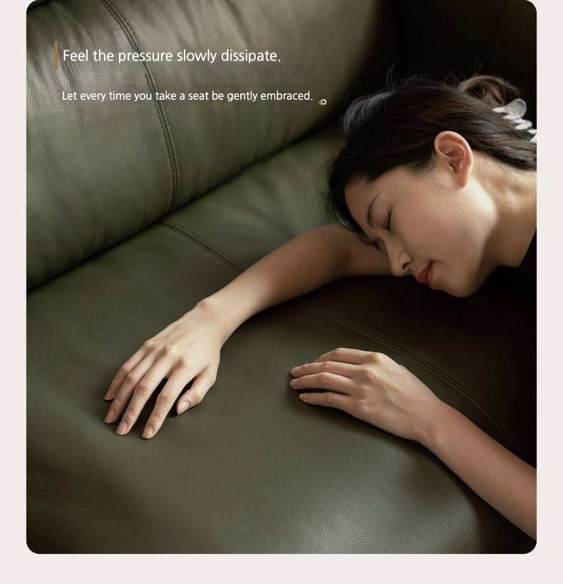 Black Walnut, Oak Solid Wood Sofa Genuine Leather, fabrics