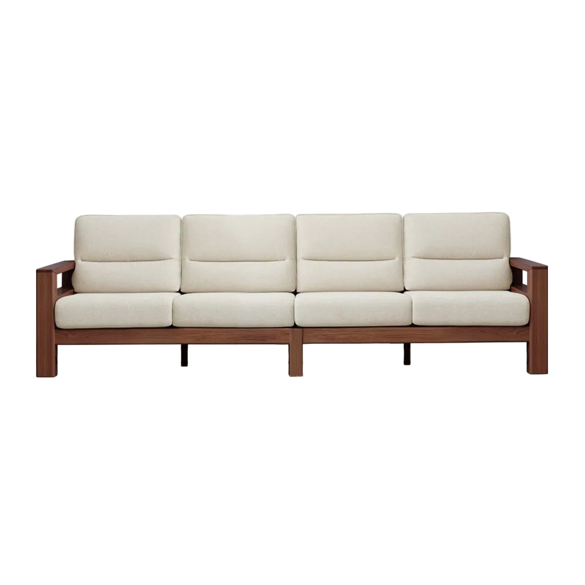 Ash, Black Walnut Solid Wood Oversized Sofa