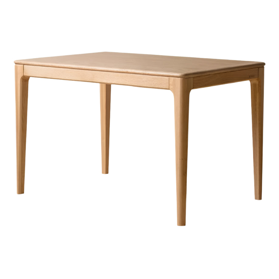 Oak, Ash Solid Wood Log Style Rectangular Dining Table