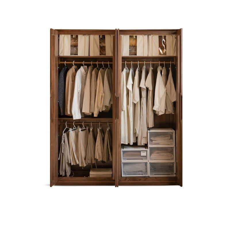 Black Walnut Solid Wood Large Wardrobe.
