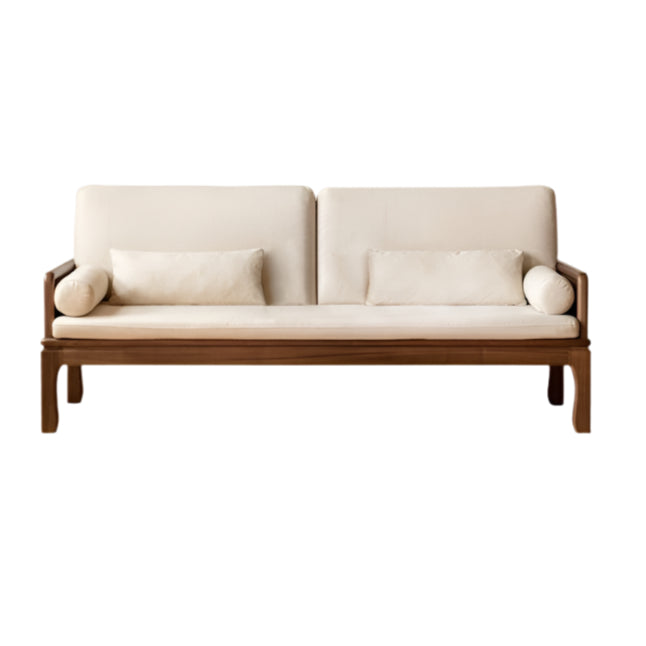 Black Walnut, Oak Solid Wood Dual Use Sofa,