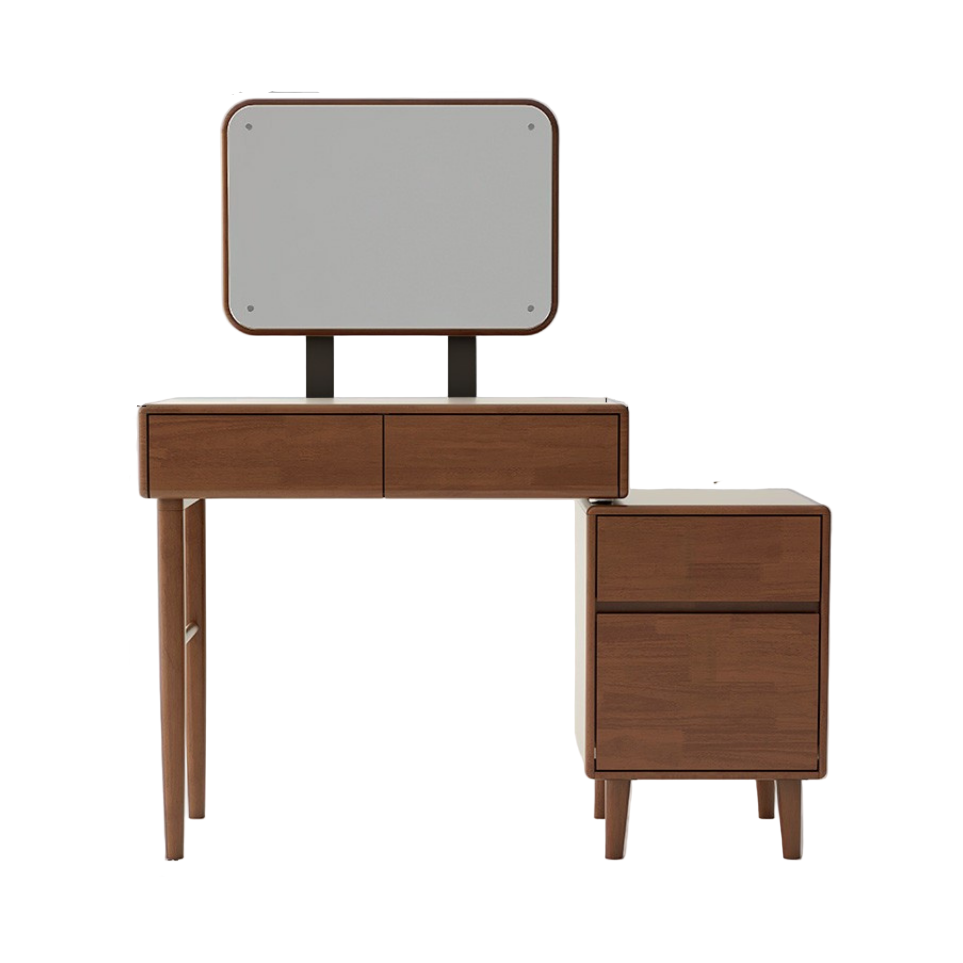 Solid Rubberwood, Oak, Beech Solid Wood Retractable Vanity Table Modern.