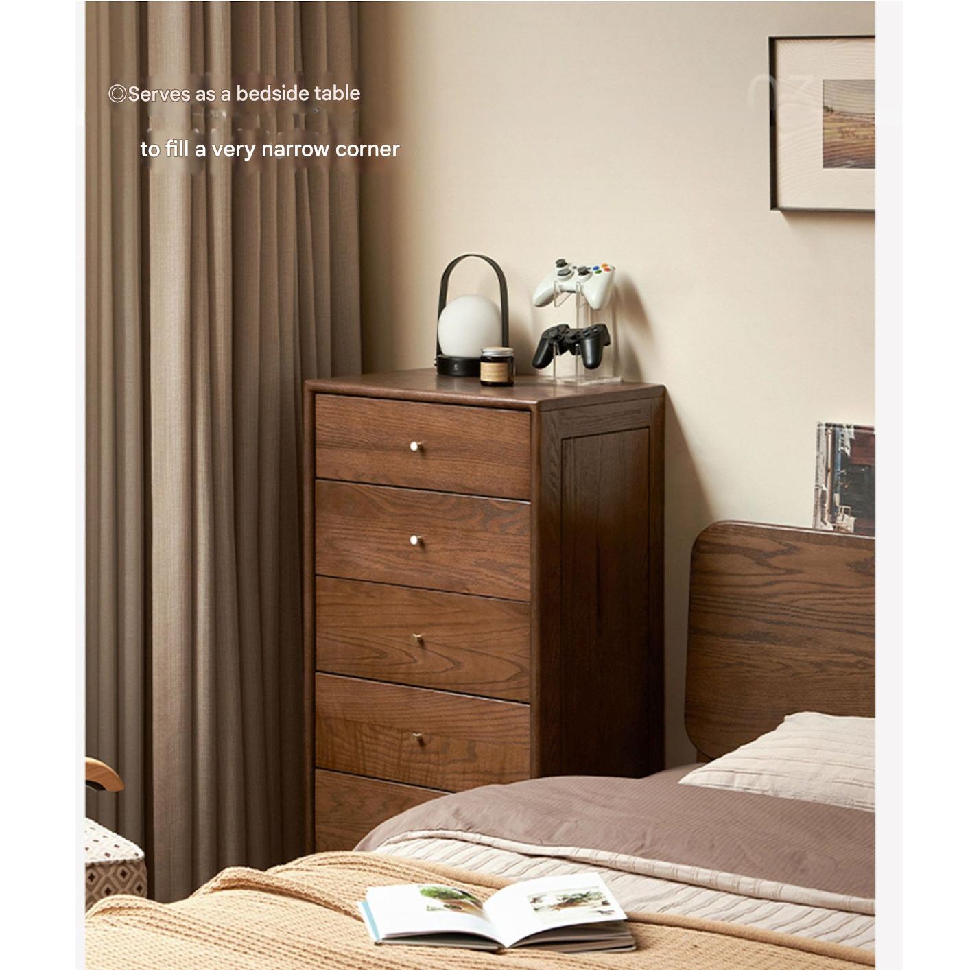 Oak Solid Wood Modern Chest of Drawers