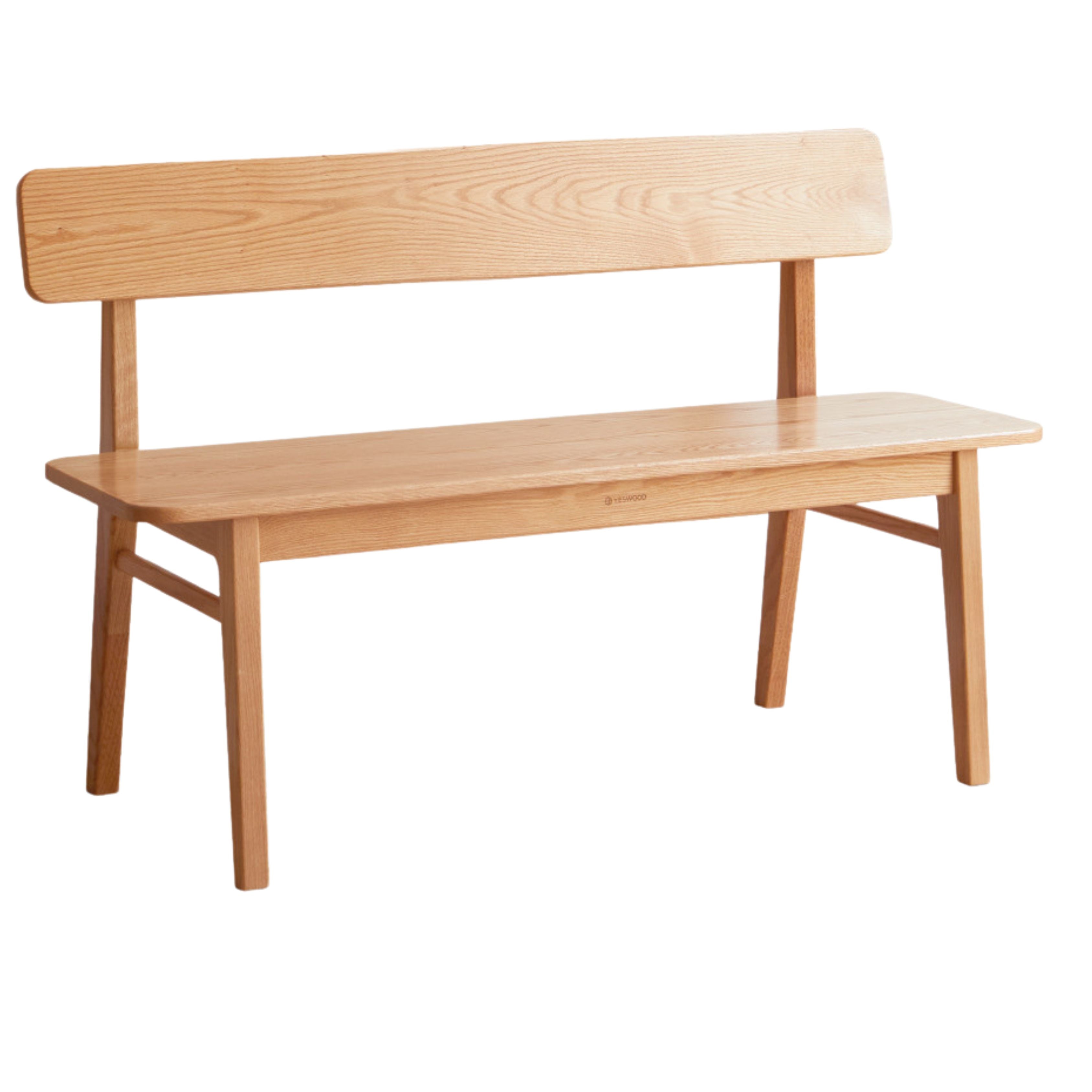 Ash, Oak Solid Wood Nordic Long Bench