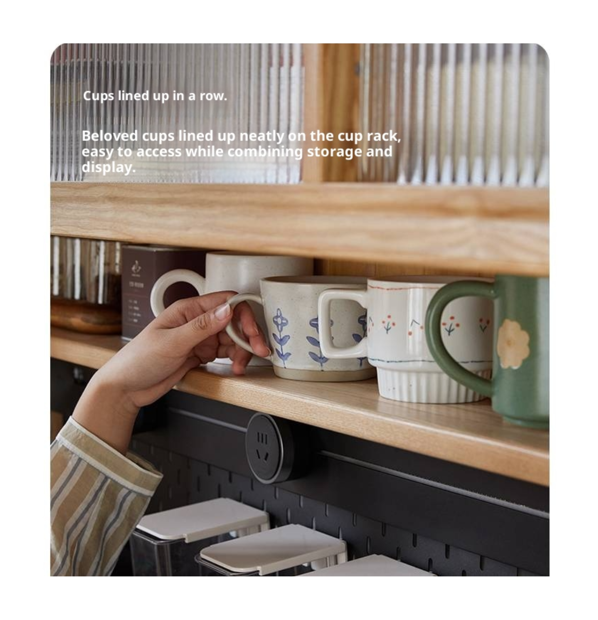 Ash Solid Wood White Wax Rock Plate Sideboard