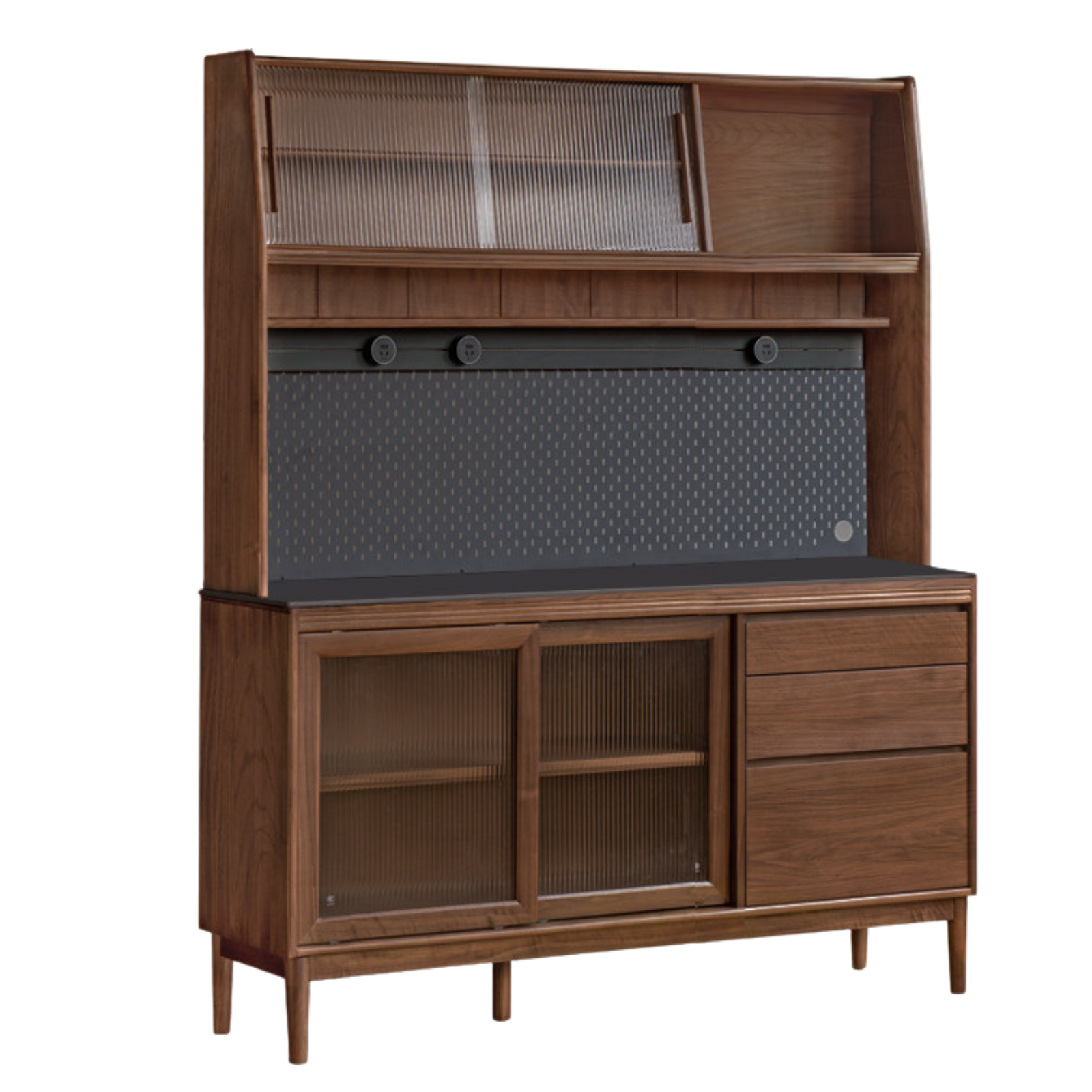 Black Walnut, Oak, Sandalwood, Ash, White Ash Solid Wood Rock Board Sideboard